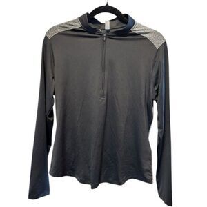 NWT Under Armour Women’s Black Athletic Half Zip Pull Over Shirt Jacket - Large